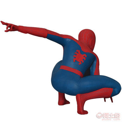 【定制廠家玻璃鋼卡通動漫人物雕塑 電影人物蜘蛛俠雕塑藝術擺件】 - 產品庫