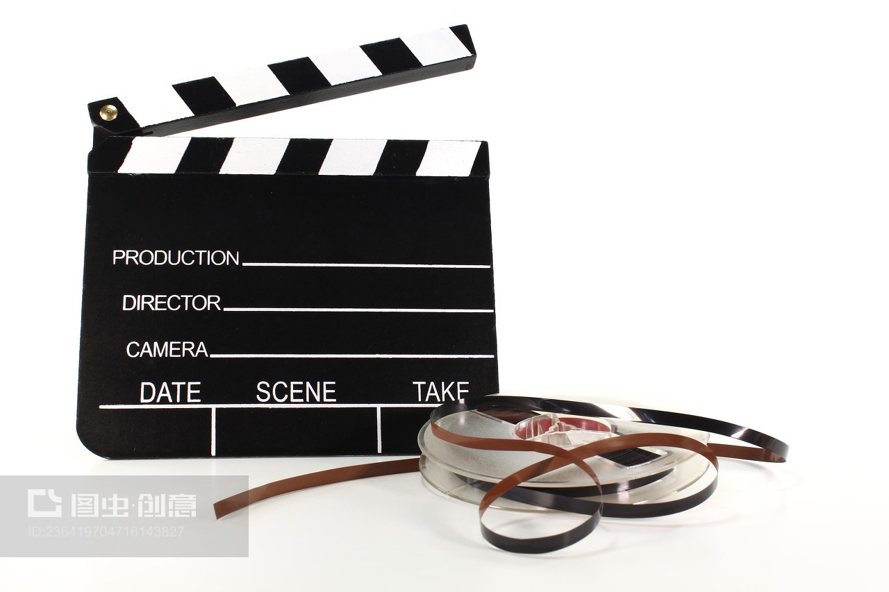 film reel,film slate,movie